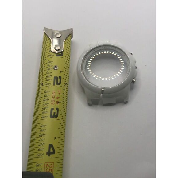 Michael Kors Watch Parts Case 44mm Partial Band White Ceramic Links 22mm GY353 - Picture 1 of 8
